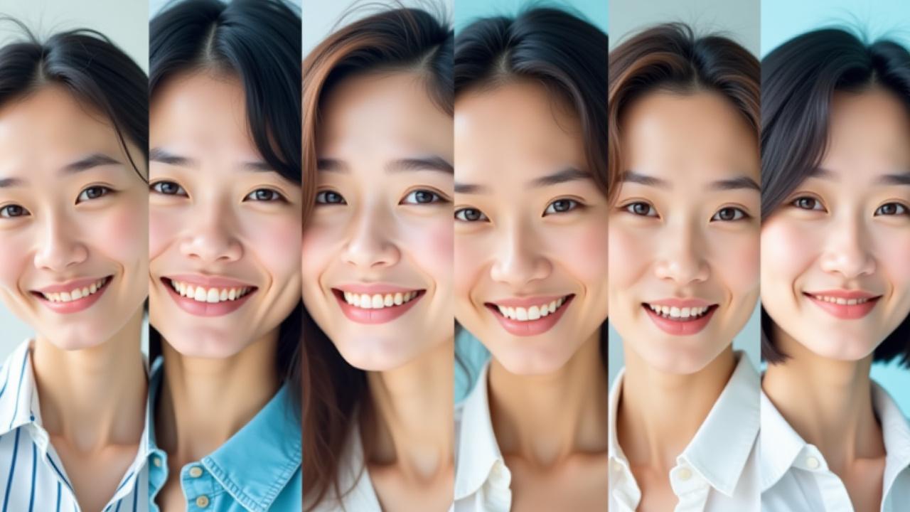 多様なインフルエンサーの顔写真がコラージュされた背景